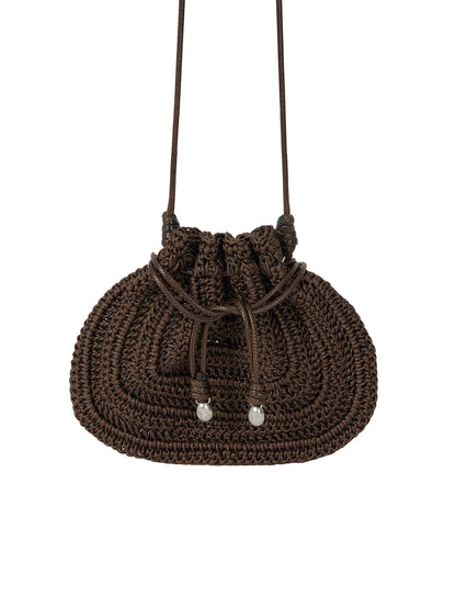 ORB CROCHET BAG (ORGAN BROWN)