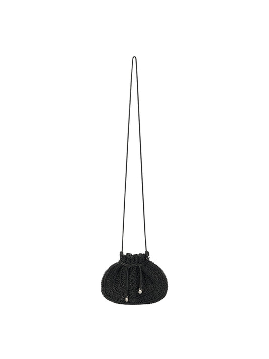 ORB CROCHET BAG (SOFT BLACK)