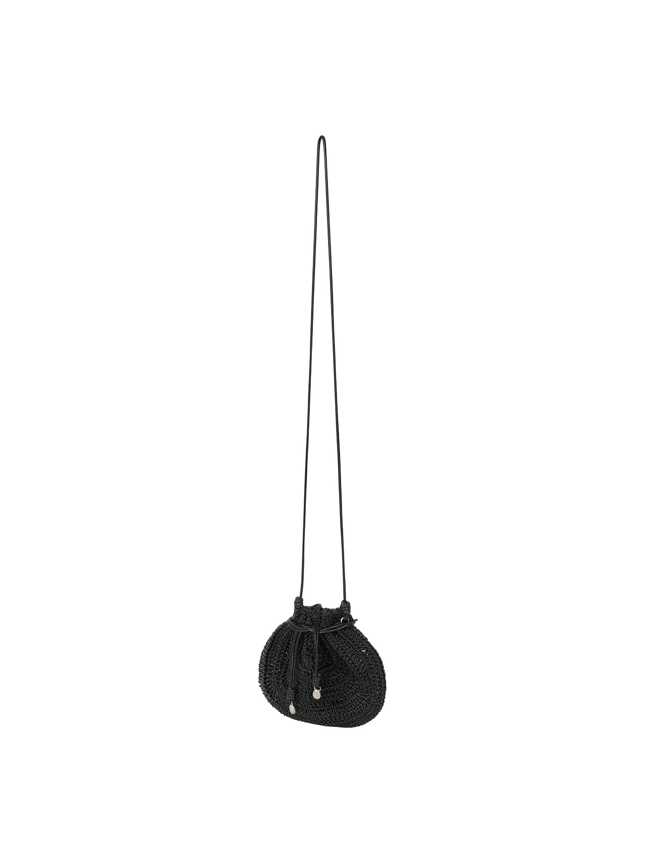 ORB CROCHET BAG (SOFT BLACK)