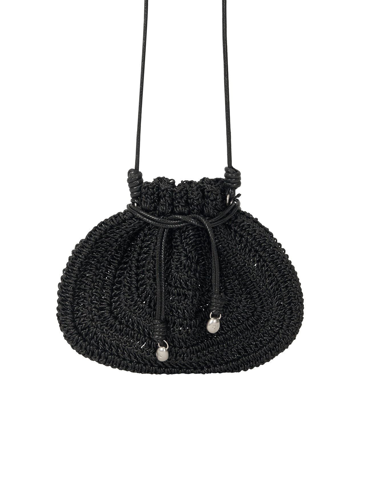 ORB CROCHET BAG (SOFT BLACK)
