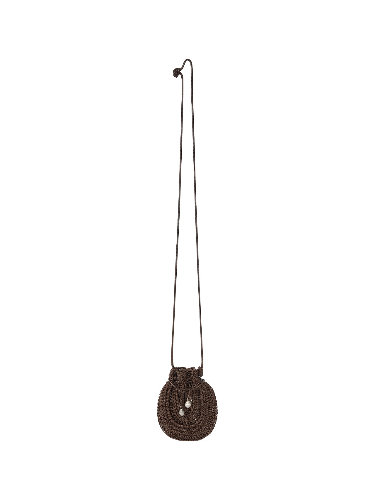 ORB MINI CROCHET BAG (ORGAN BROWN)