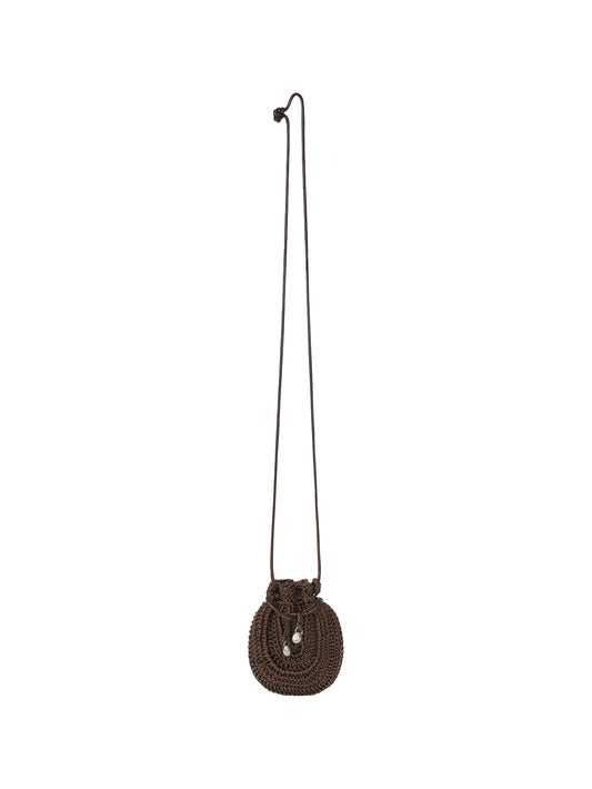 ORB MINI CROCHET BAG (ORGAN BROWN)
