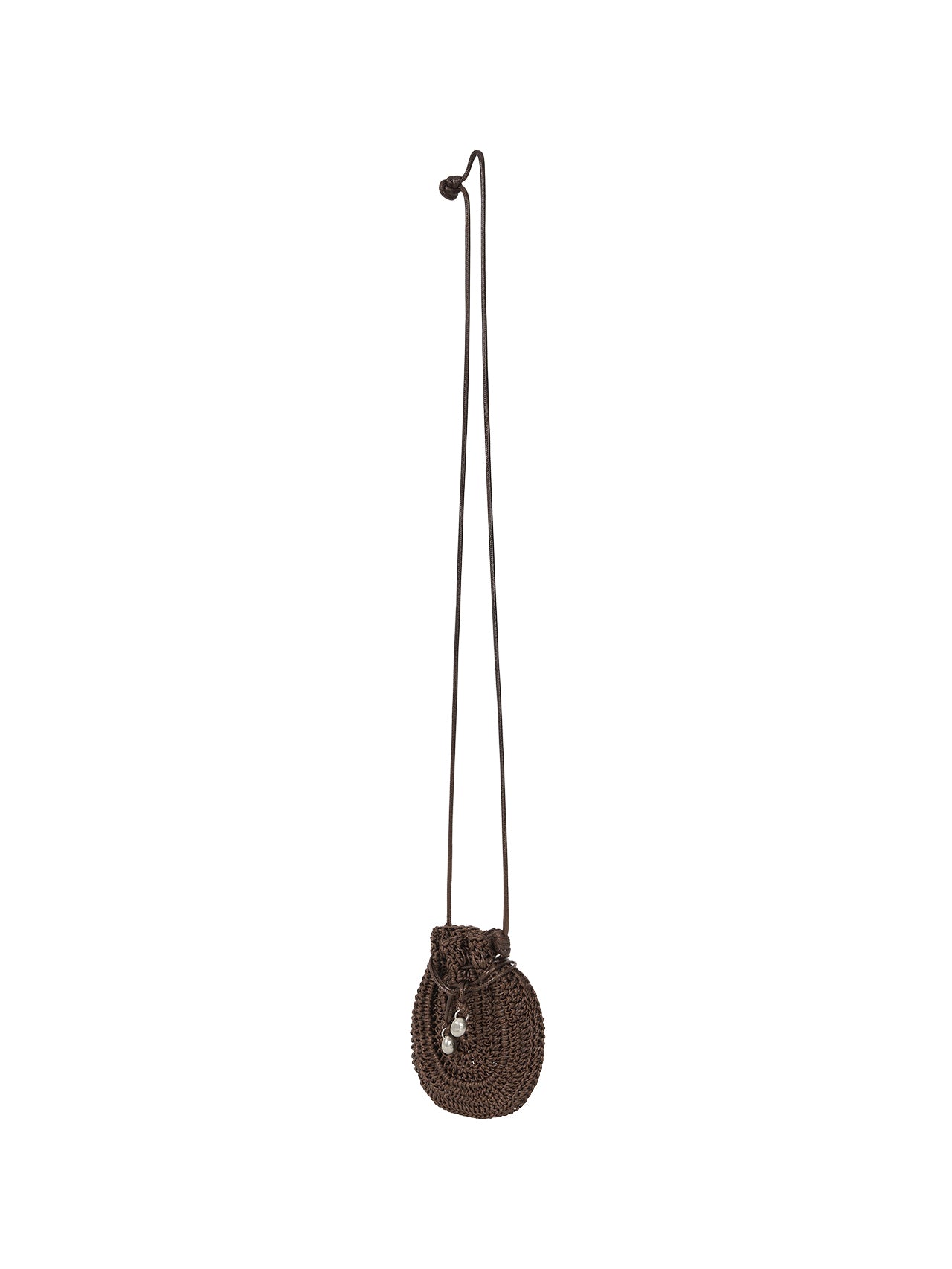 ORB MINI CROCHET BAG (ORGAN BROWN)