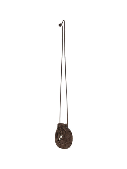 ORB MINI CROCHET BAG (ORGAN BROWN)