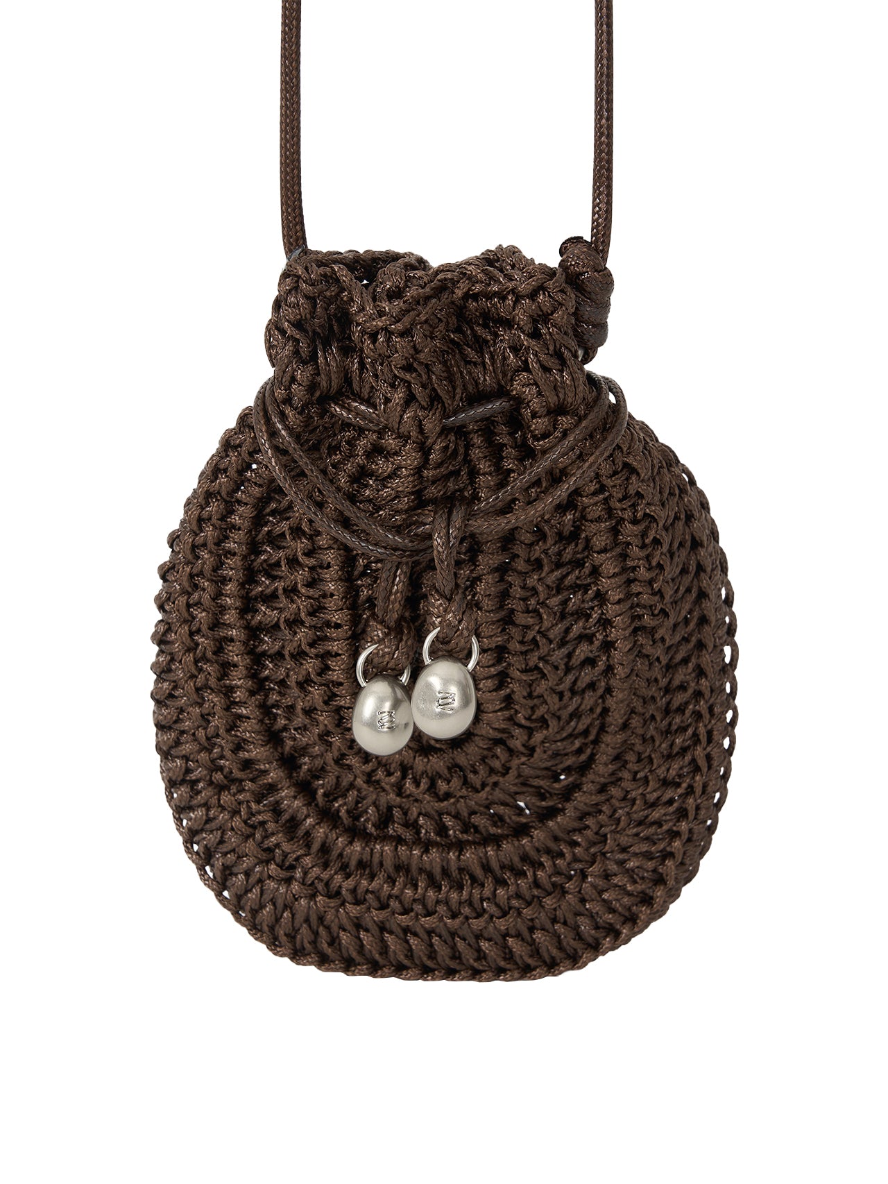 ORB MINI CROCHET BAG (ORGAN BROWN)