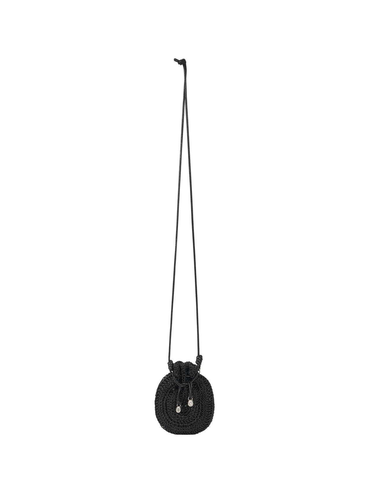 ORB MINI CROCHET BAG (SOFT BLACK)