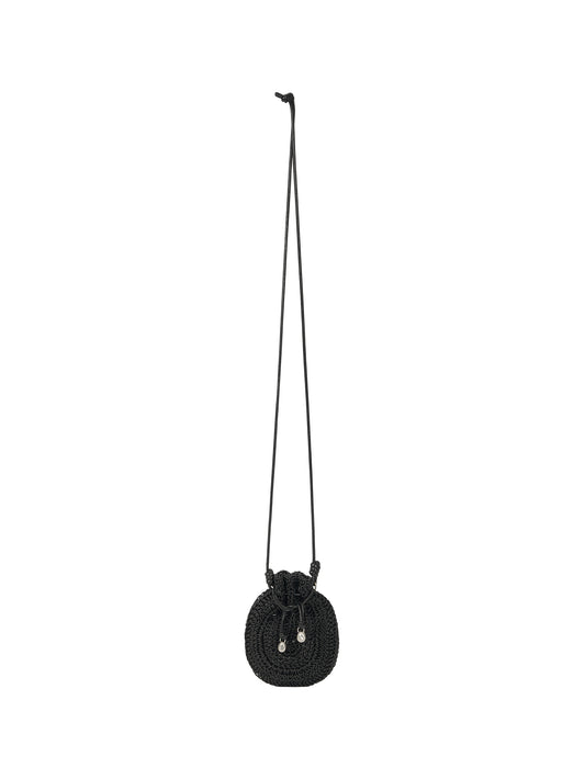 ORB MINI CROCHET BAG (SOFT BLACK)