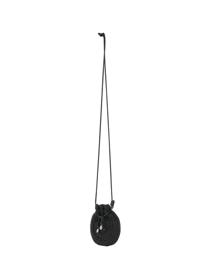 ORB MINI CROCHET BAG (SOFT BLACK)