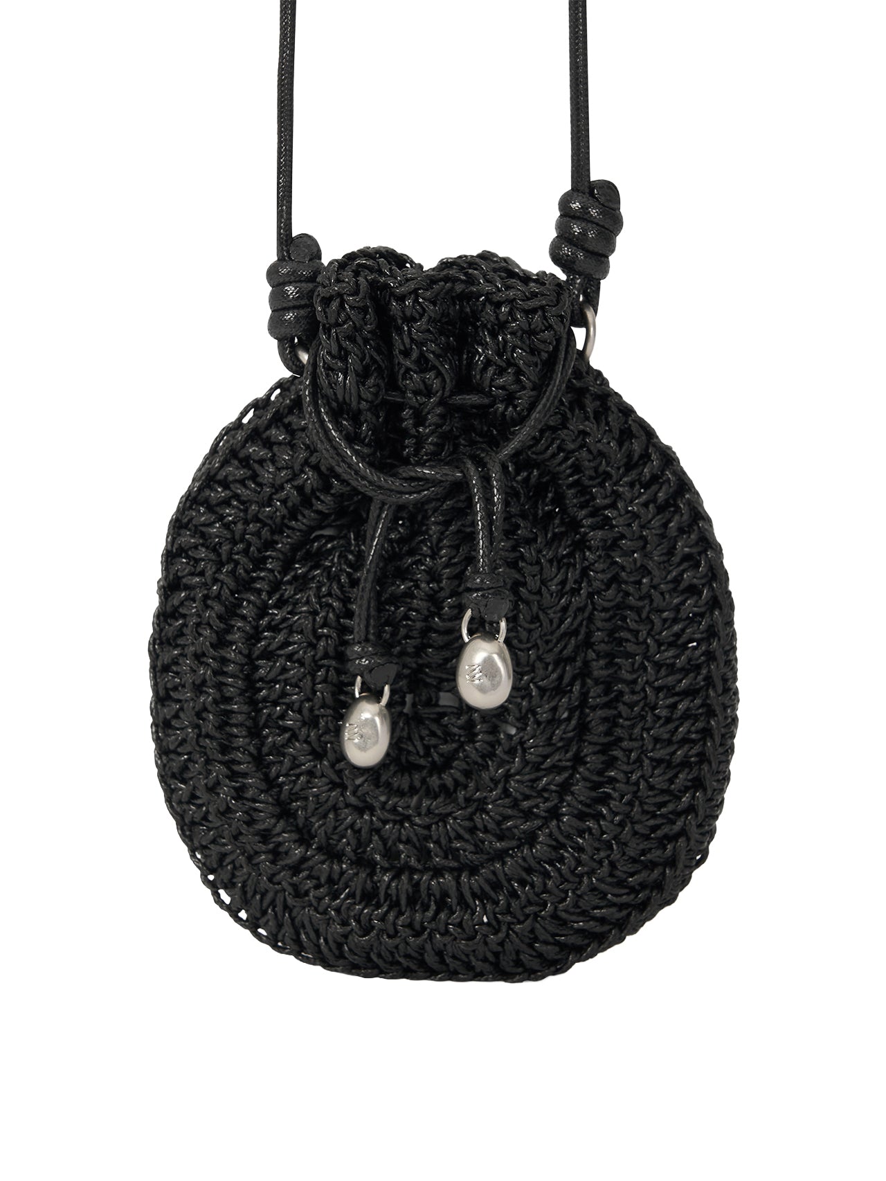 ORB MINI CROCHET BAG (SOFT BLACK)