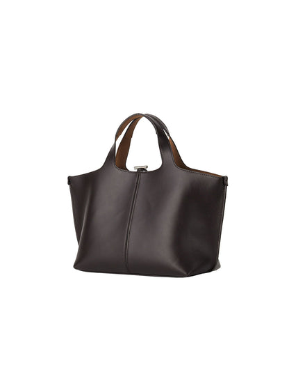 PANIER DOUX TOTE BAG (DARK BROWN)