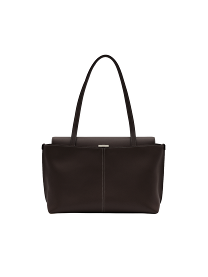 PANIER FLAP BAG (ORGAN BROWN)