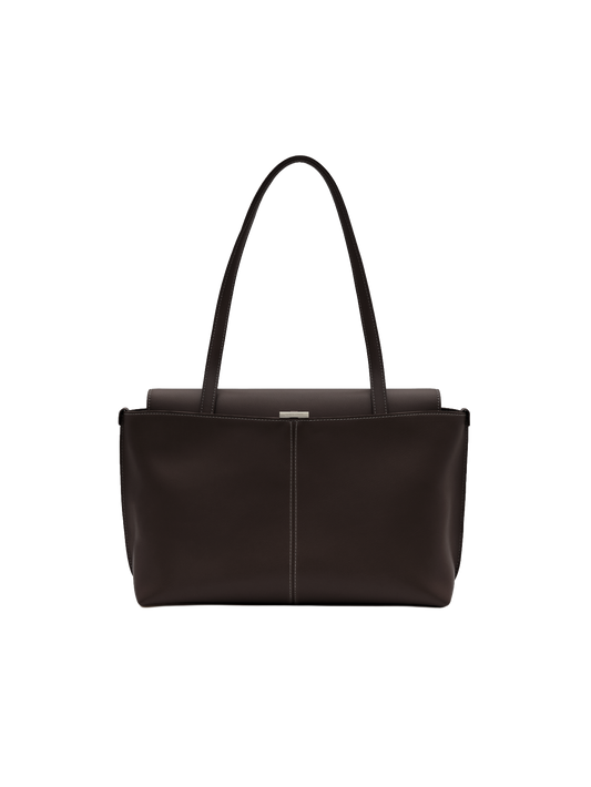 PANIER FLAP BAG (ORGAN BROWN)