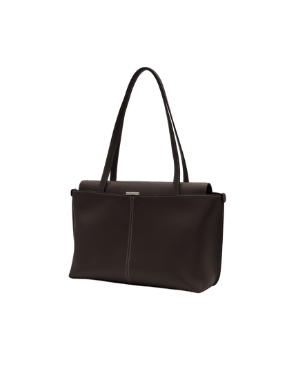 PANIER FLAP BAG (ORGAN BROWN)