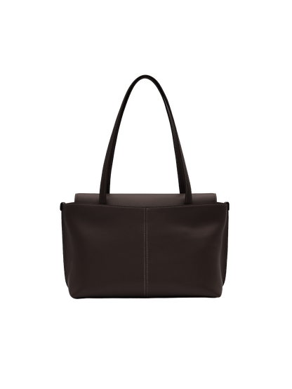 PANIER FLAP BAG (ORGAN BROWN)