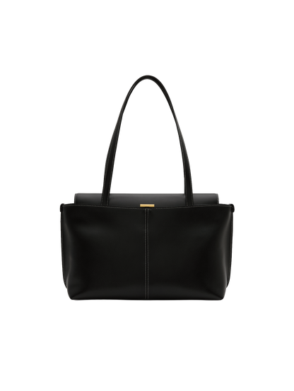 PANIER FLAP BAG (SOFT BLACK)