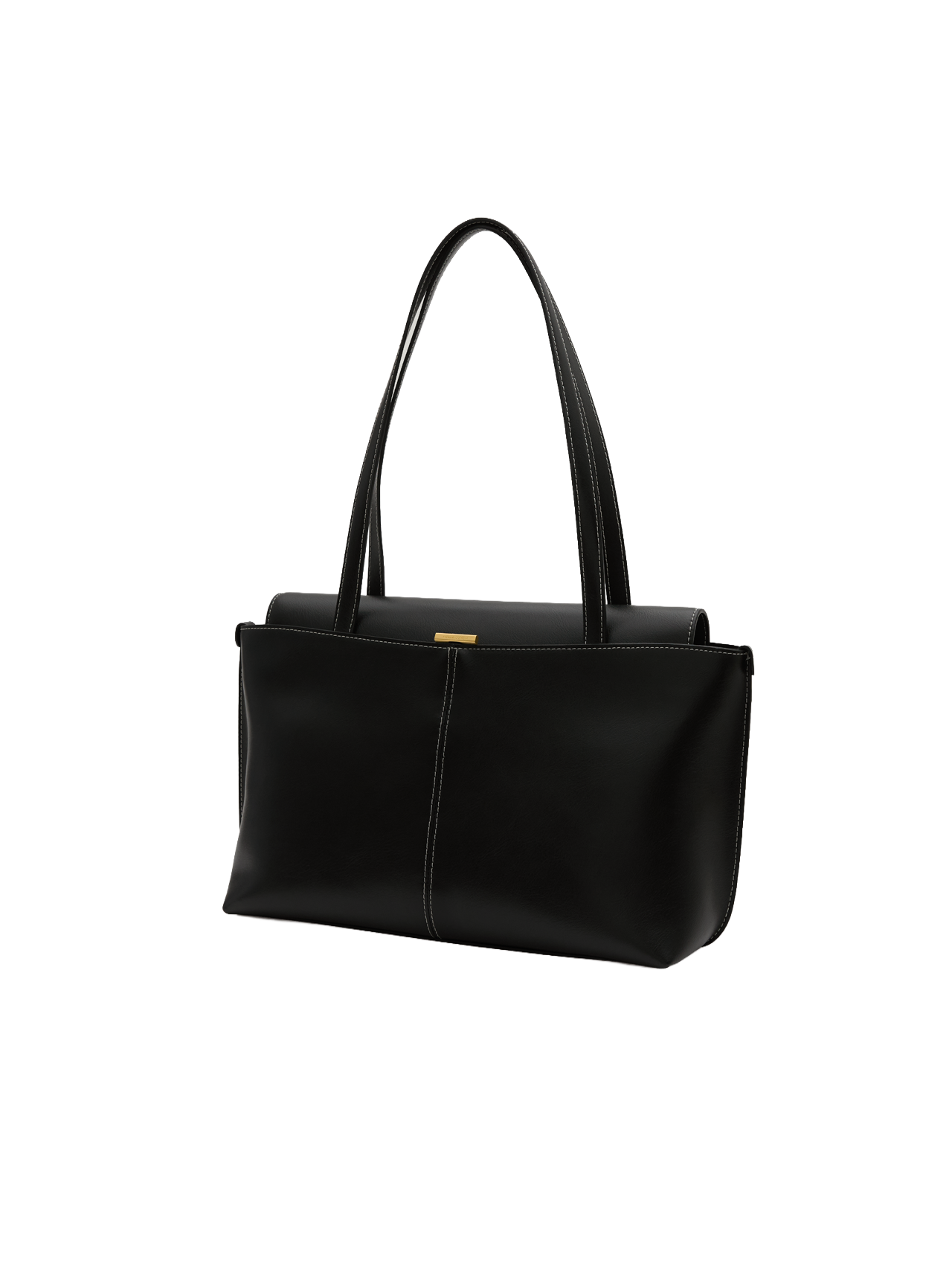 PANIER FLAP BAG (SOFT BLACK)