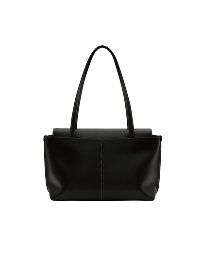 PANIER FLAP BAG (SOFT BLACK)