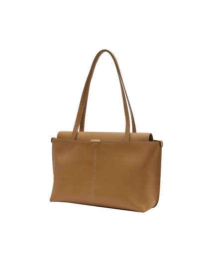 PANIER FLAP BAG (TAN BROWN)