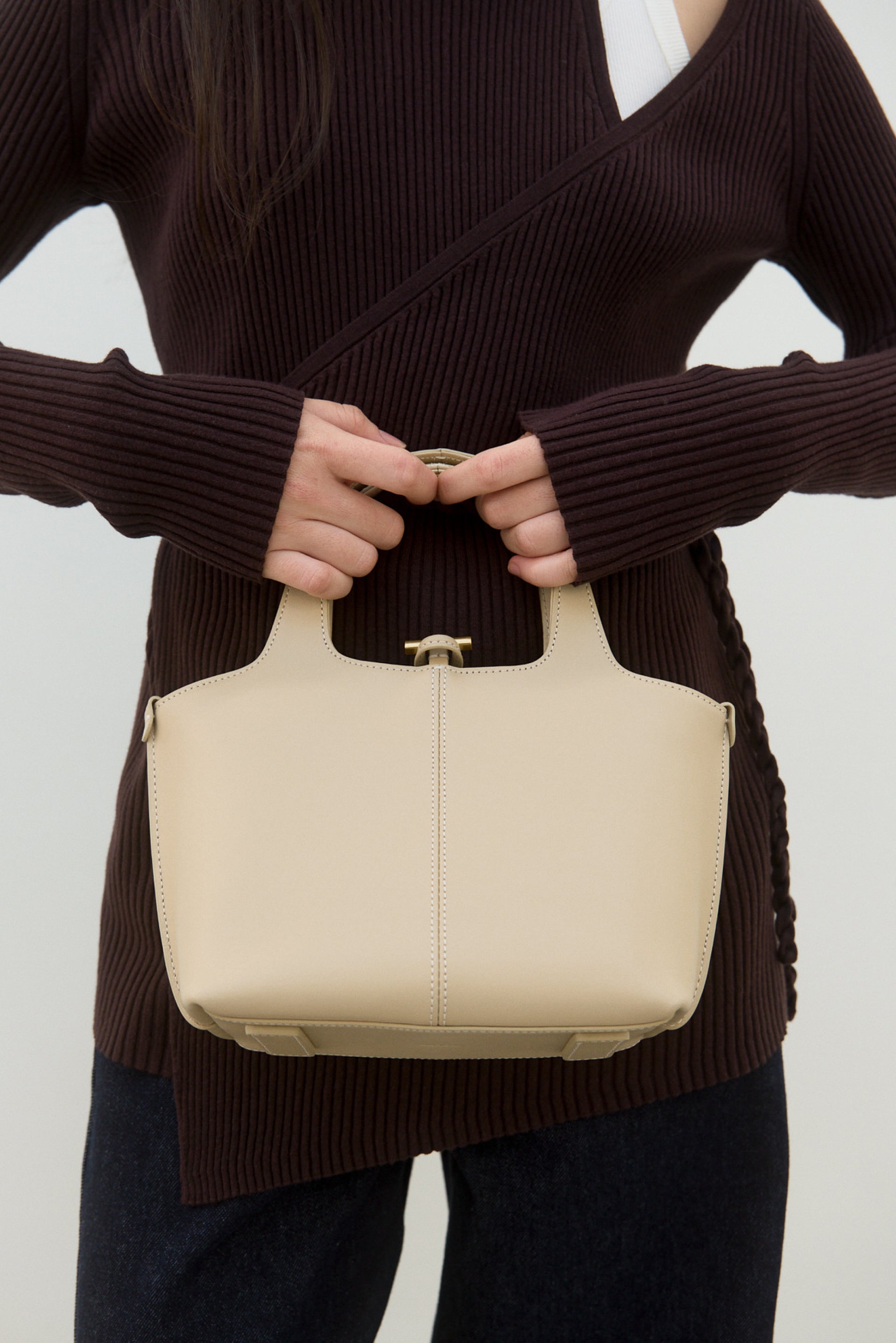 PANIER PETIT BAG (MISTY WHITE) – Atelier de LUMEN