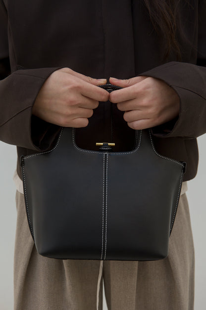PANIER PETIT BAG (PATTERN BLACK)