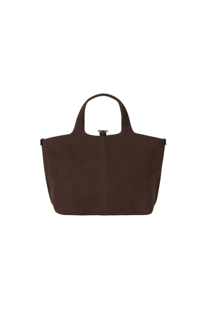 PANIER TOTE BAG (NUBUCK PATTERN BROWN)