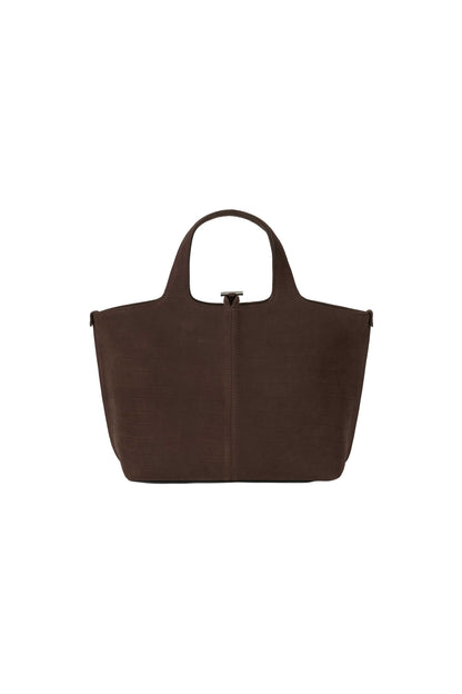 PANIER TOTE BAG (NUBUCK PATTERN BROWN)