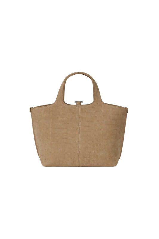 PANIER TOTE BAG (NUBUCK PATTERN SAND)