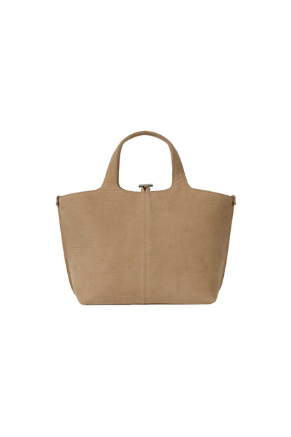 PANIER TOTE BAG (NUBUCK PATTERN SAND)