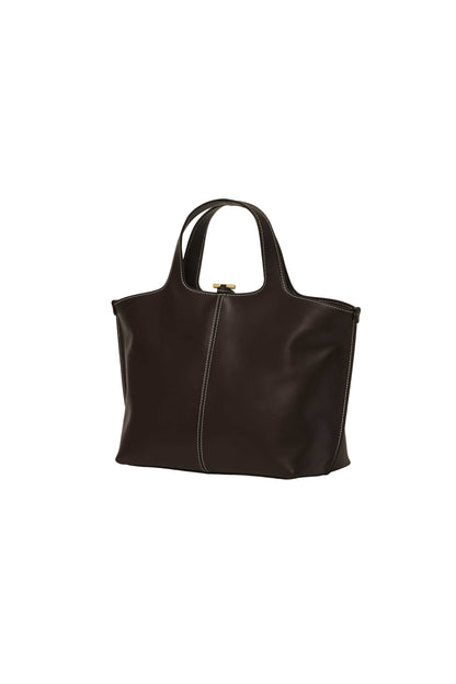PANIER TOTE BAG (ORGAN BROWN)