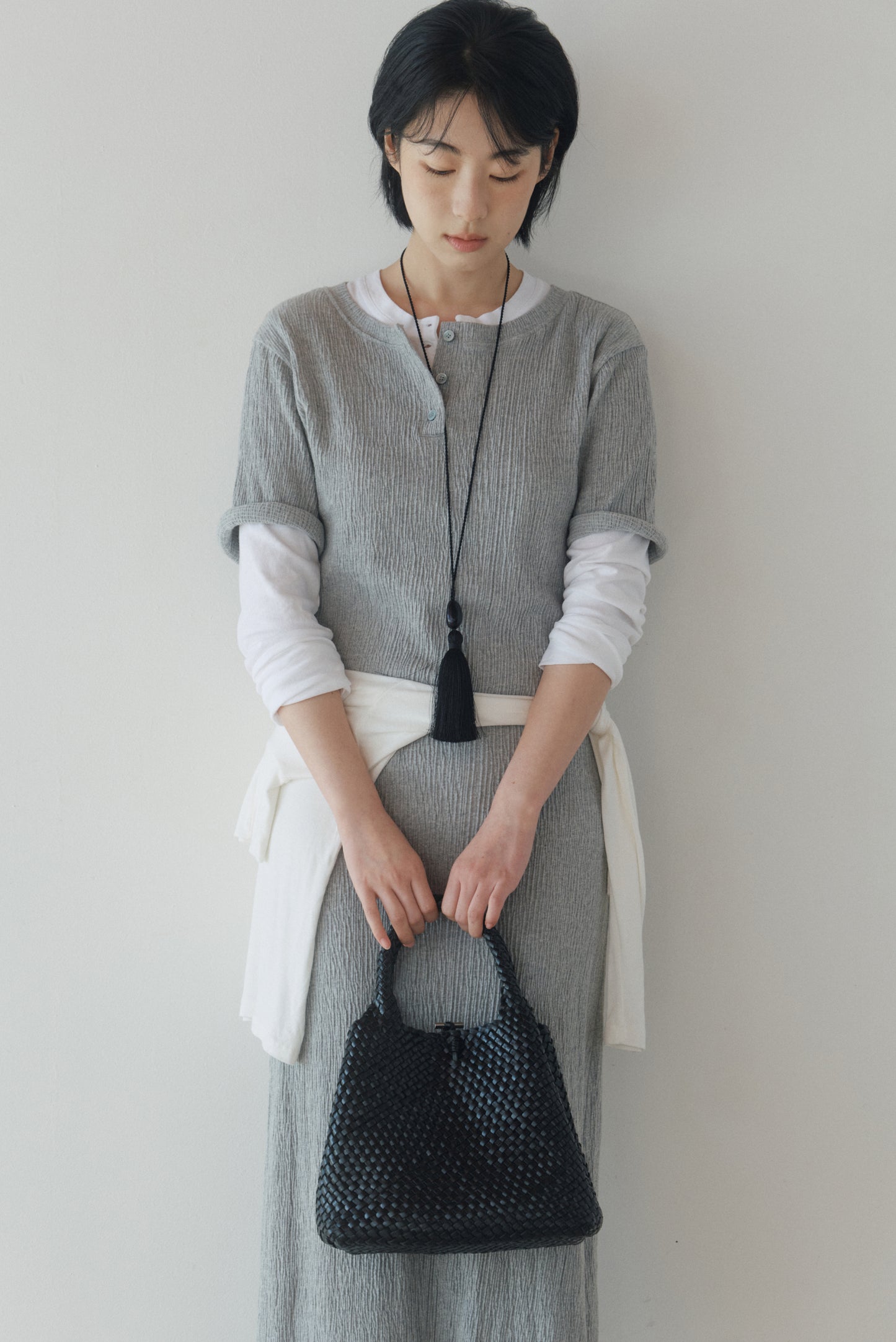 PANIER WOVEN BAG (SOFT BLACK)