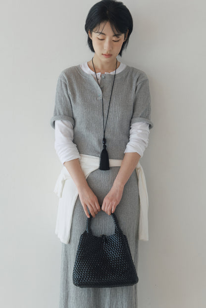 PANIER WOVEN BAG (SOFT BLACK)