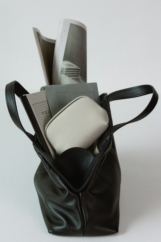 PAVE FRAME POUCH (MISTY WHITE)