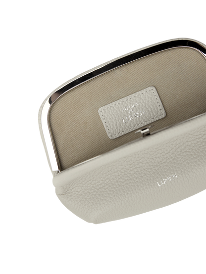 PAVE FRAME POUCH (MISTY WHITE)