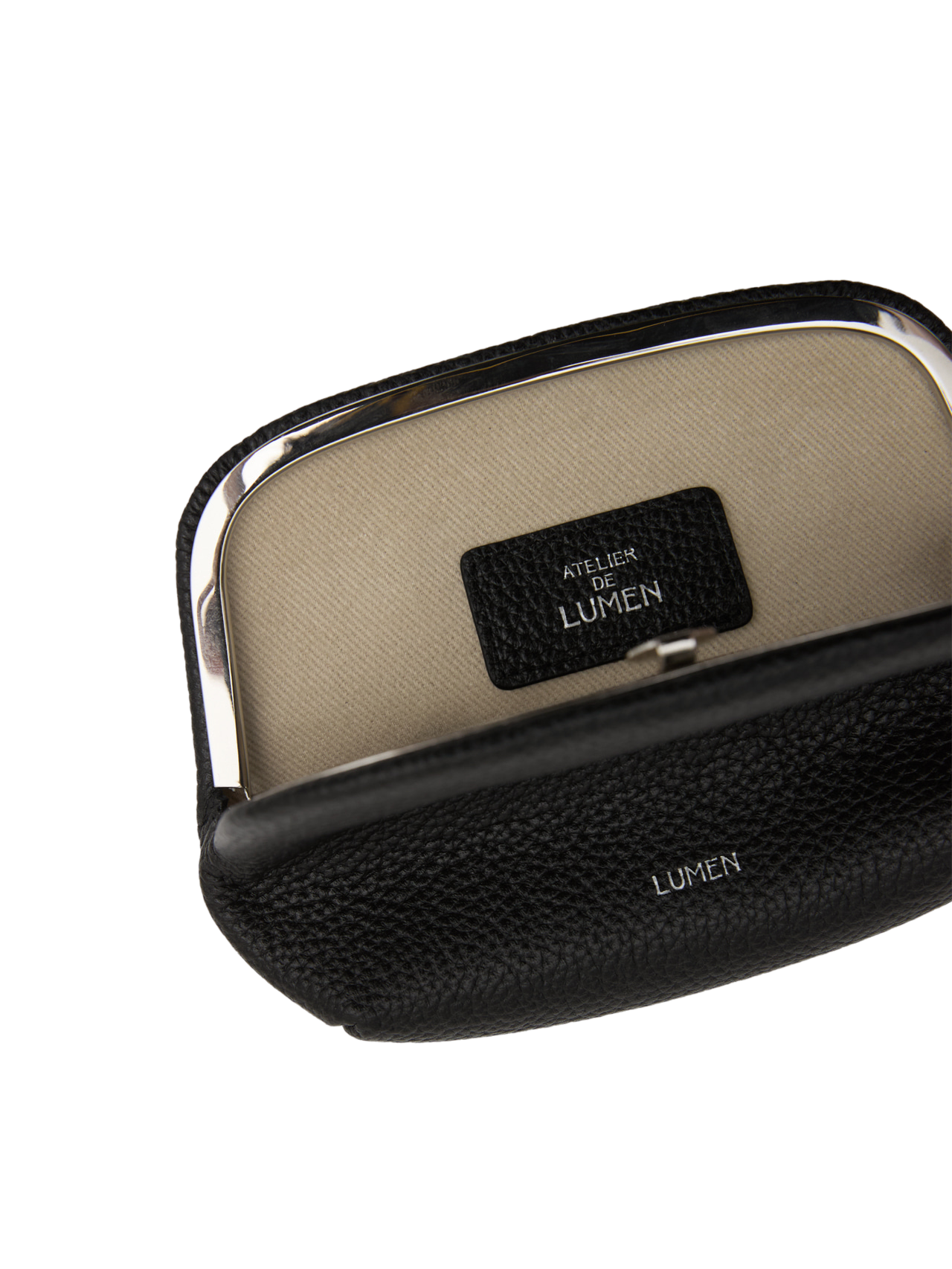 PAVE FRAME POUCH (SOFT BLACK)
