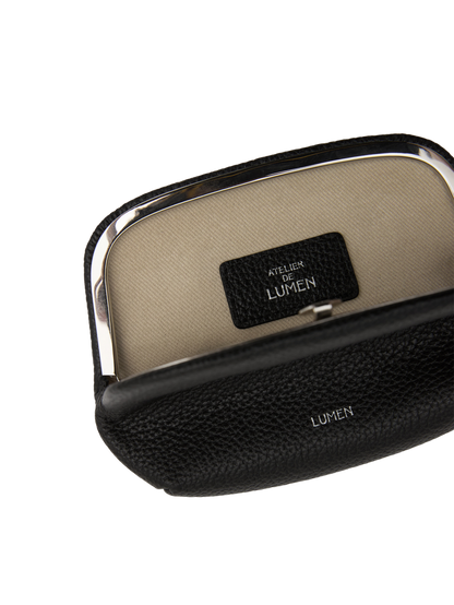 PAVE FRAME POUCH (SOFT BLACK)