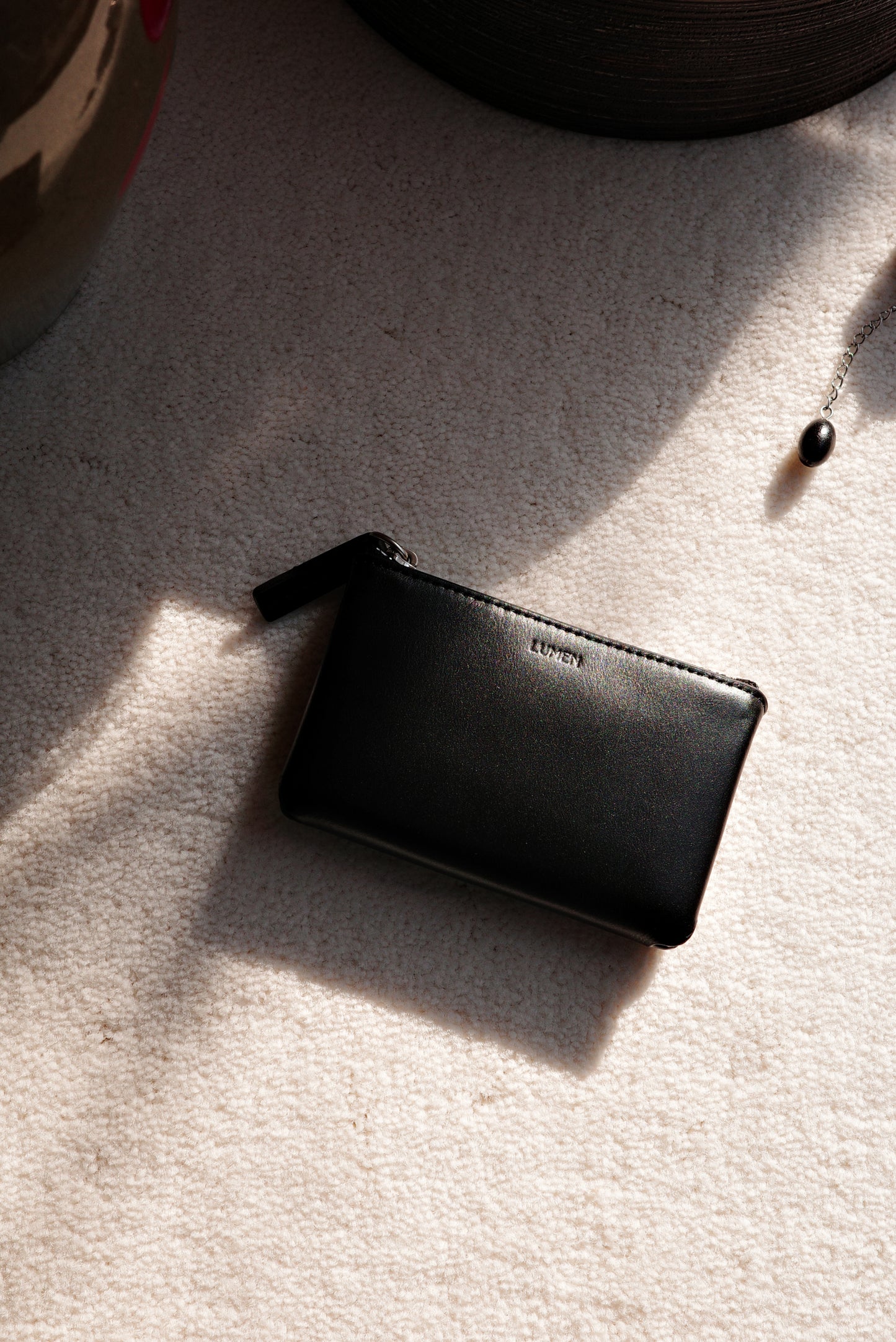 PILLOW CARD WALLET (SOFT BLACK)