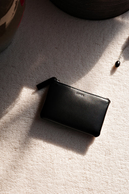 PILLOW CARD WALLET (SOFT BLACK)