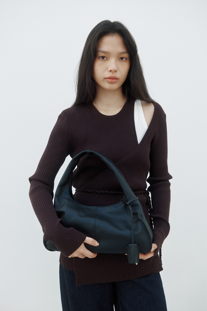 PILLOW HOBO BAG (SOFT BLACK)