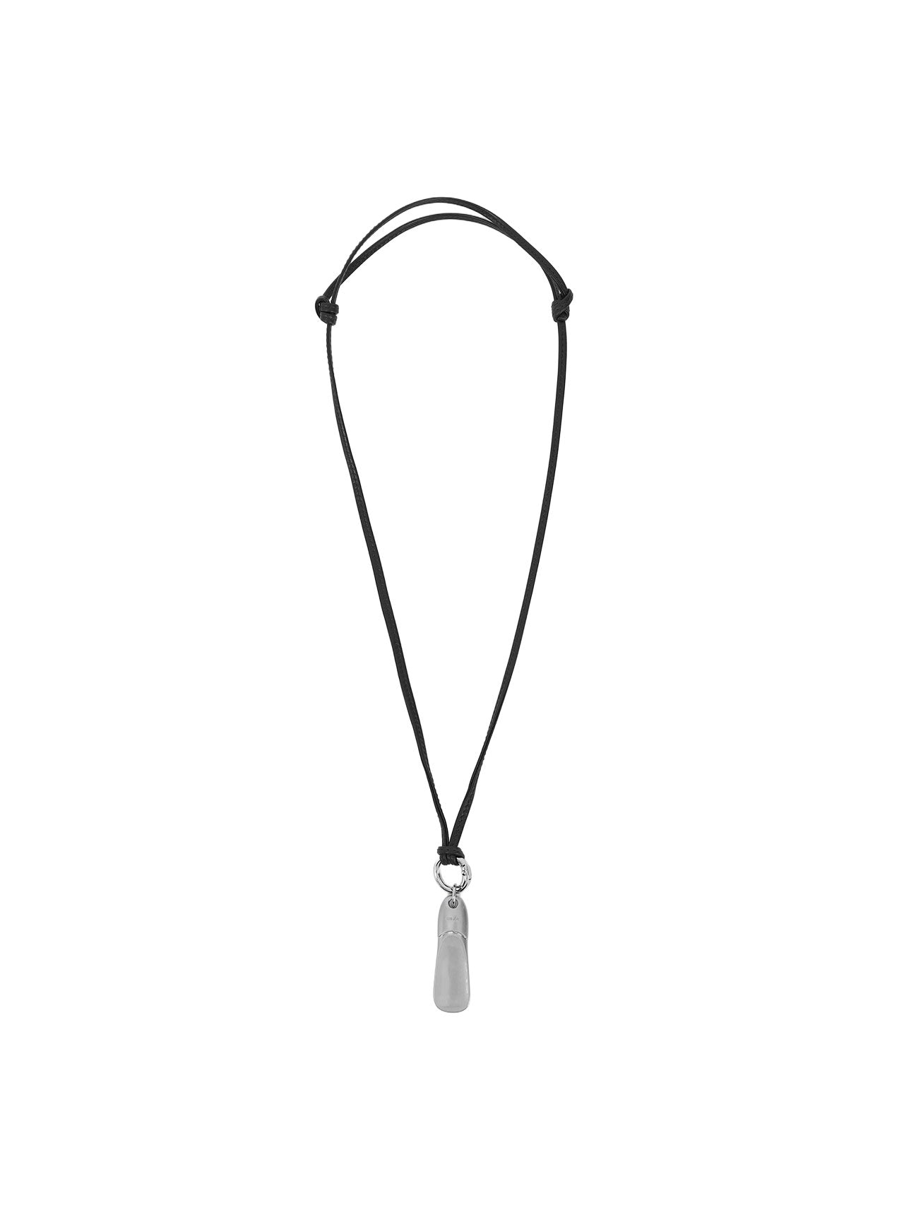 SHOEHORN NECKLACE (LEATHER BROWN)