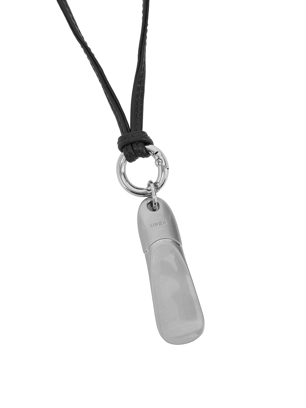 SHOEHORN NECKLACE (LEATHER BROWN)
