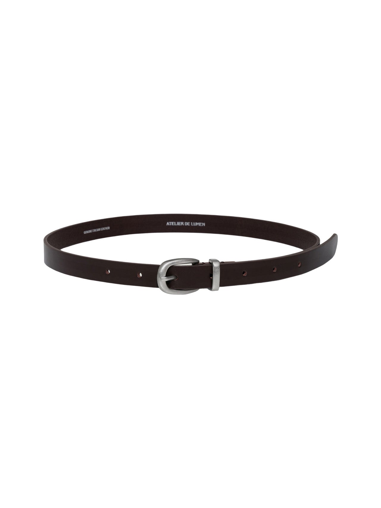 SOBRE LEATHER BELT (ORGAN BROWN)