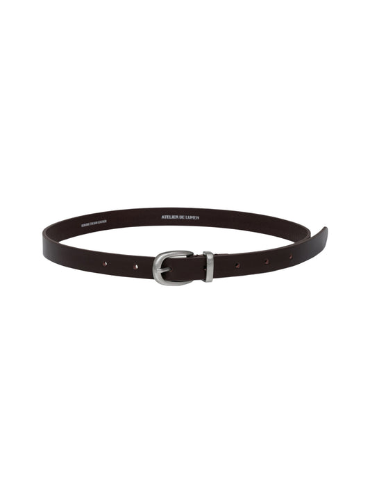SOBRE LEATHER BELT (ORGAN BROWN)