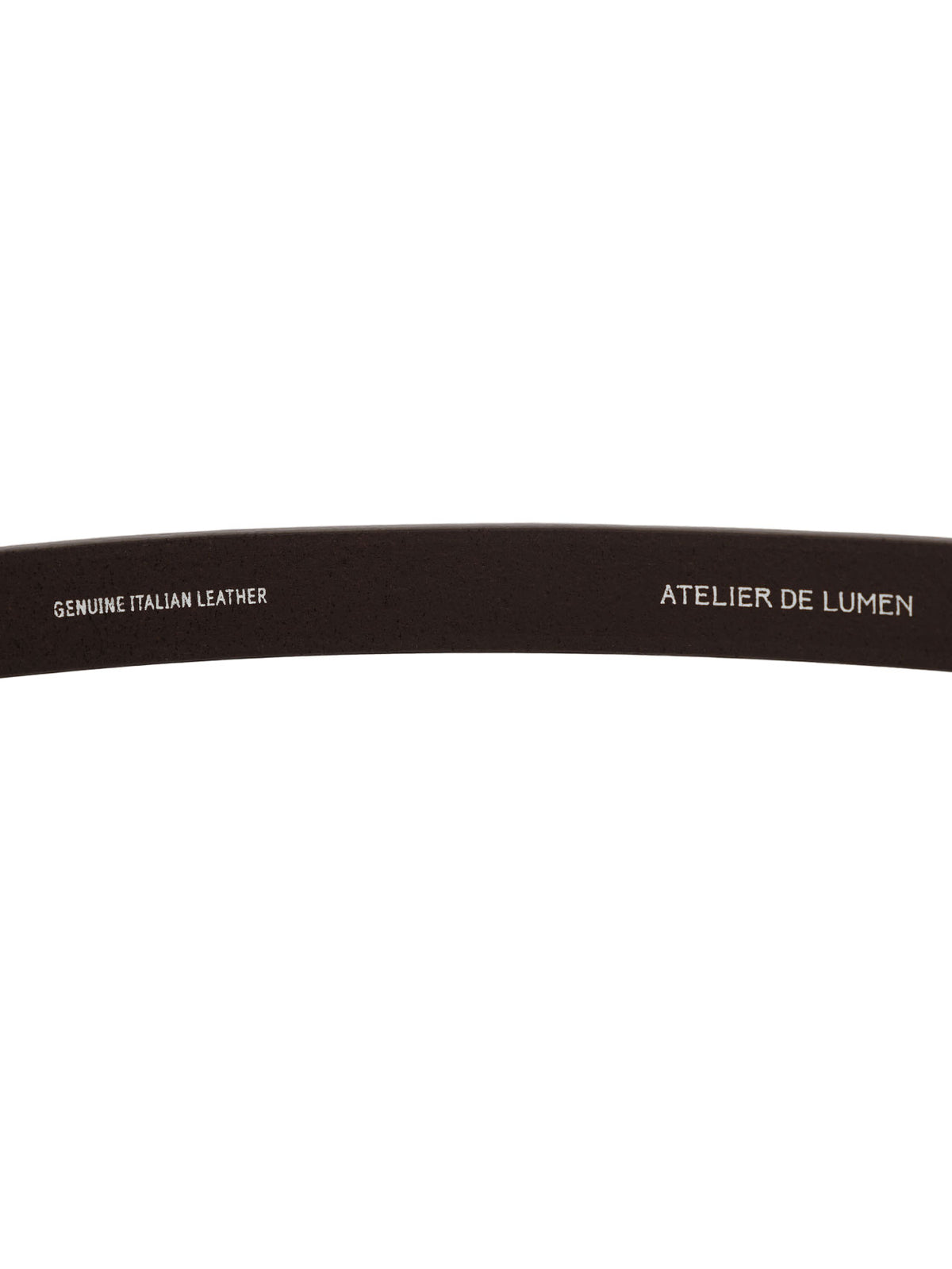 SOBRE LEATHER BELT (ORGAN BROWN) - Atelier de LUMEN