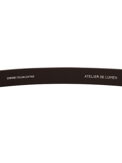 SOBRE LEATHER BELT (ORGAN BROWN)