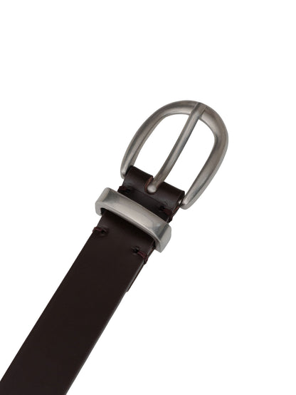 SOBRE LEATHER BELT (ORGAN BROWN)