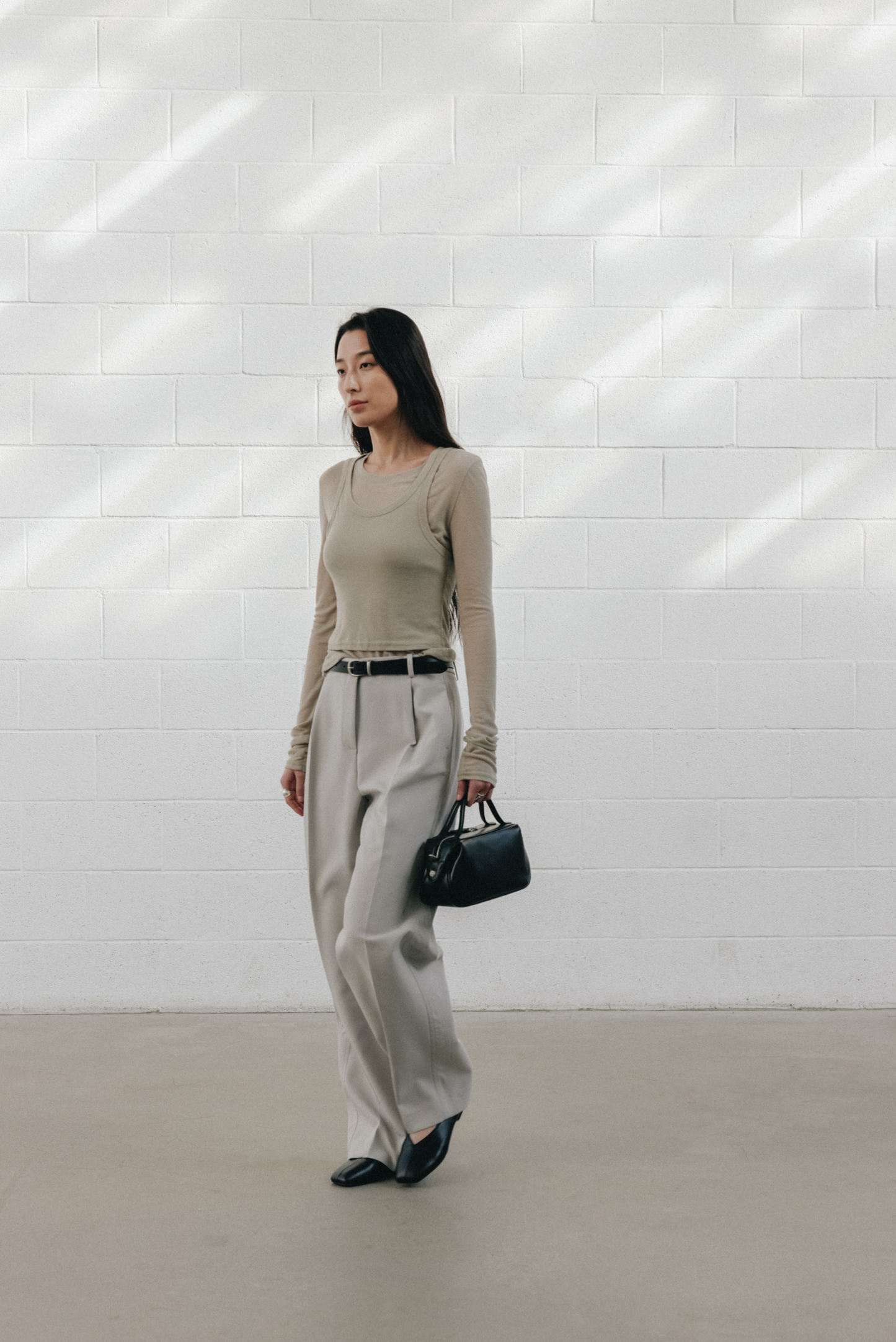 SOBRE LEATHER BELT (SOFT BLACK)