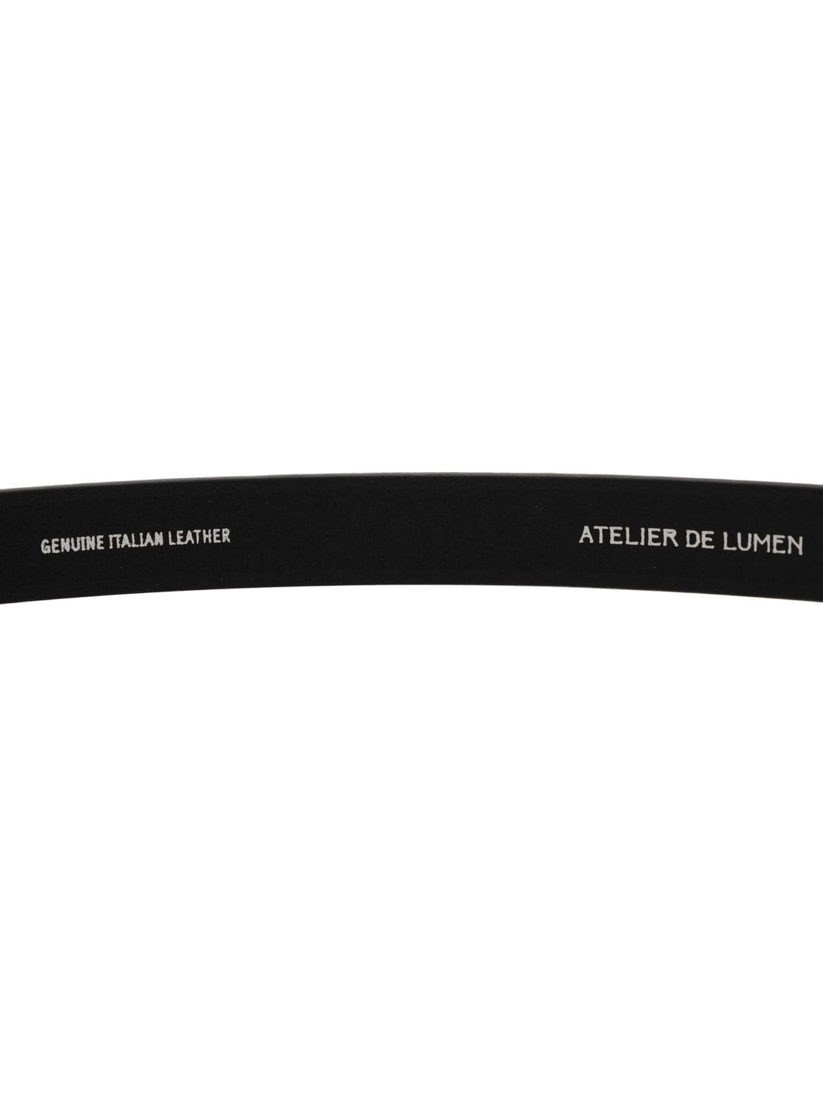 SOBRE LEATHER BELT (SOFT BLACK) - Atelier de LUMEN