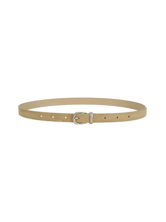 SOBRE LEATHER BELT (SUEDE SAND)