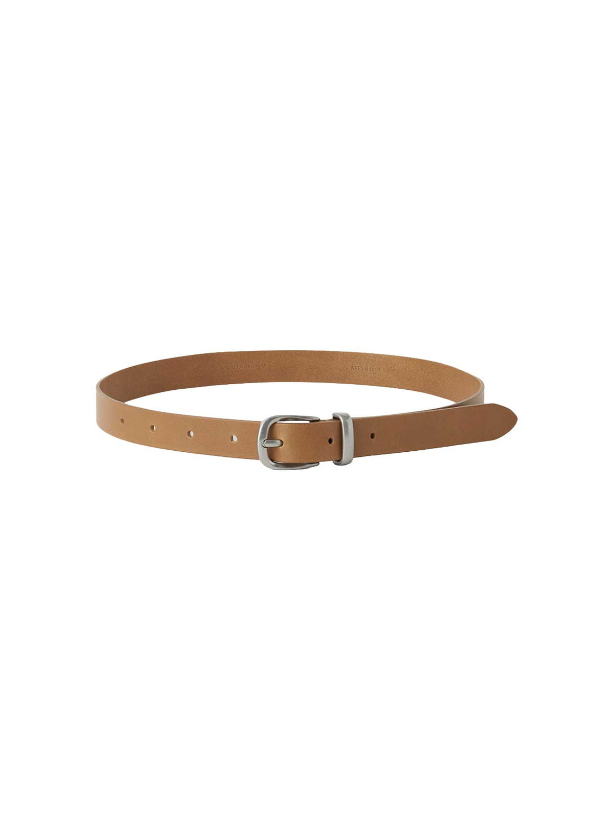 SOBRE LEATHER BELT (TAN BROWN) - Atelier de LUMEN