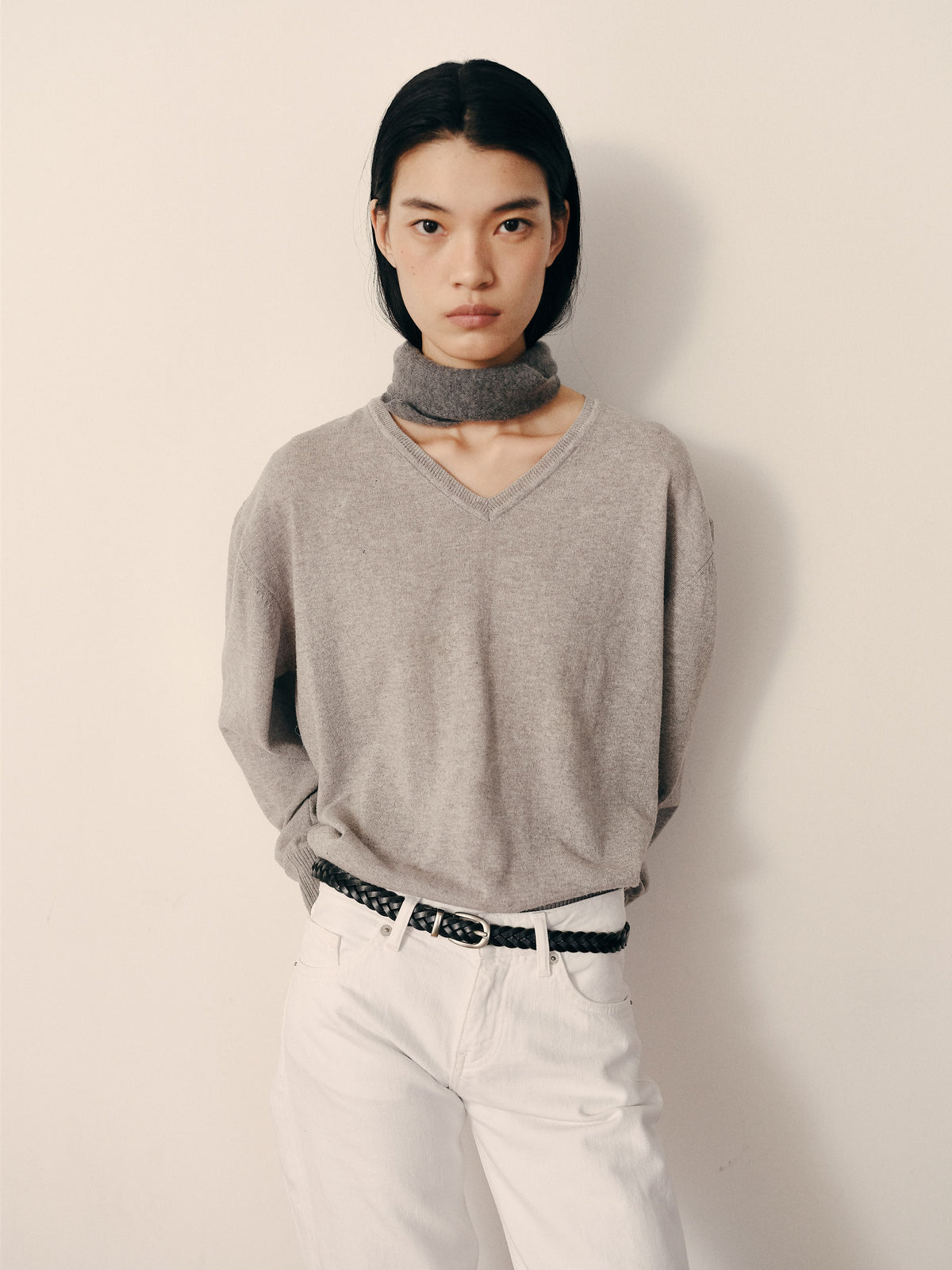 SOBRE WOVEN BELT (SOFT BLACK) - Atelier de LUMEN